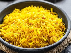 Iranian saffron rice