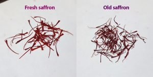 Fresh saffron vs old saffron