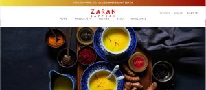 Zaran saffron brand site