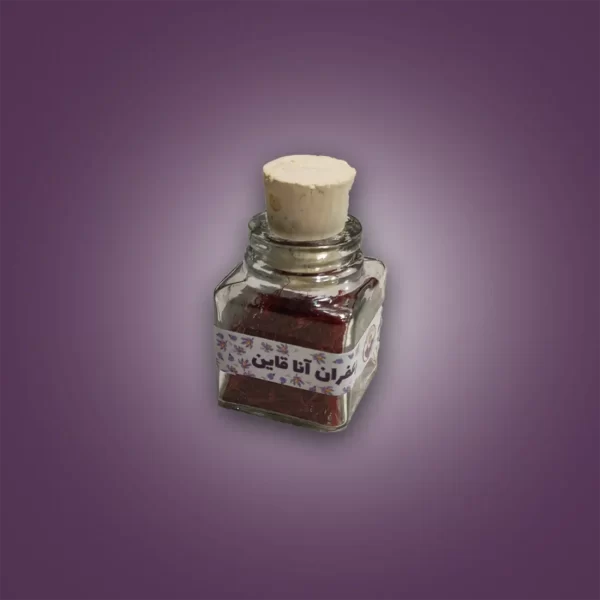Saffron in glass bottle - Ana Qayen saffron