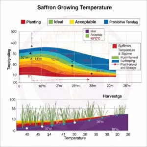 saffron growing temperature chart