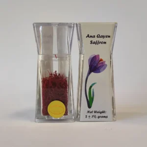 saffron 2 grams in crystal bottles